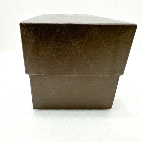Gucci Authentic Gift Box with Tissue | Classic Brown Embossed GG Pattern Gs - Picture 5 of 14